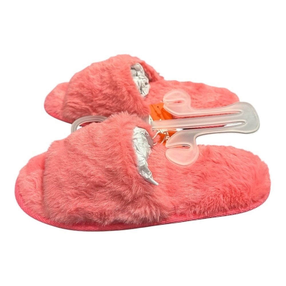 Joe Fresh Fluffy Pink Slippers Size S